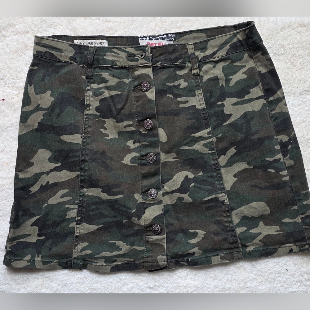 Hot Kiss Green Mini Cargo Skirt Casual